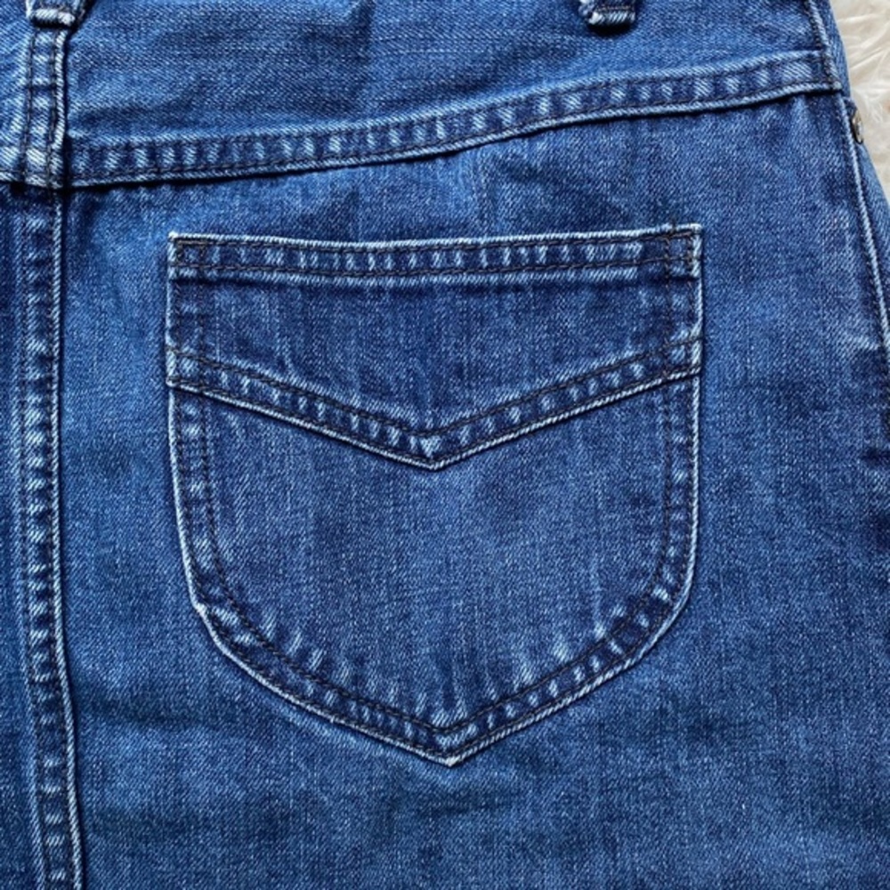 Free People Denim Jean Blue Mini Skirt Size 0 - Picture 9 of 9